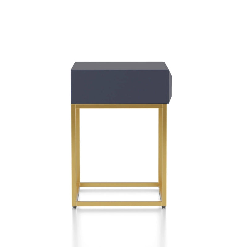 Bird Contemporary Steel 1-Drawer Accent Table by Furniture of America