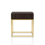 Bird Contemporary Steel 1-Drawer Accent Table by Furniture of America