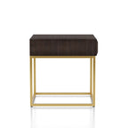 Bird Contemporary Steel 1-Drawer Accent Table by Furniture of America