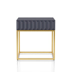 Bird Contemporary Steel 1-Drawer Accent Table by Furniture of America