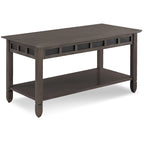 Table basse à une étagère Leick Home Rustic Slate