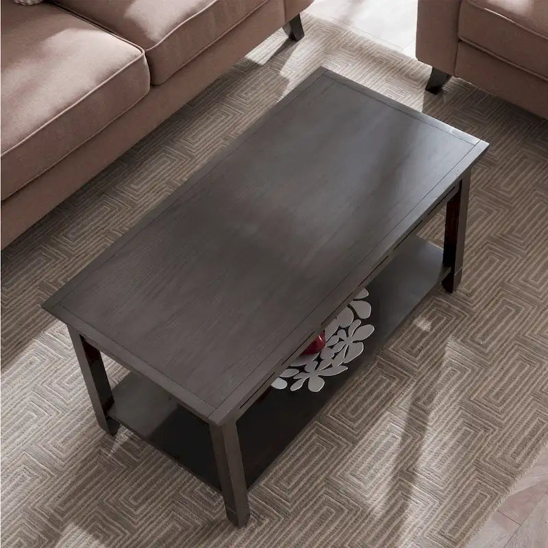 Table basse à une étagère Leick Home Rustic Slate