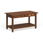 Table basse à une étagère Leick Home Rustic Slate