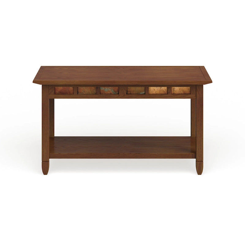 Table basse à une étagère Leick Home Rustic Slate