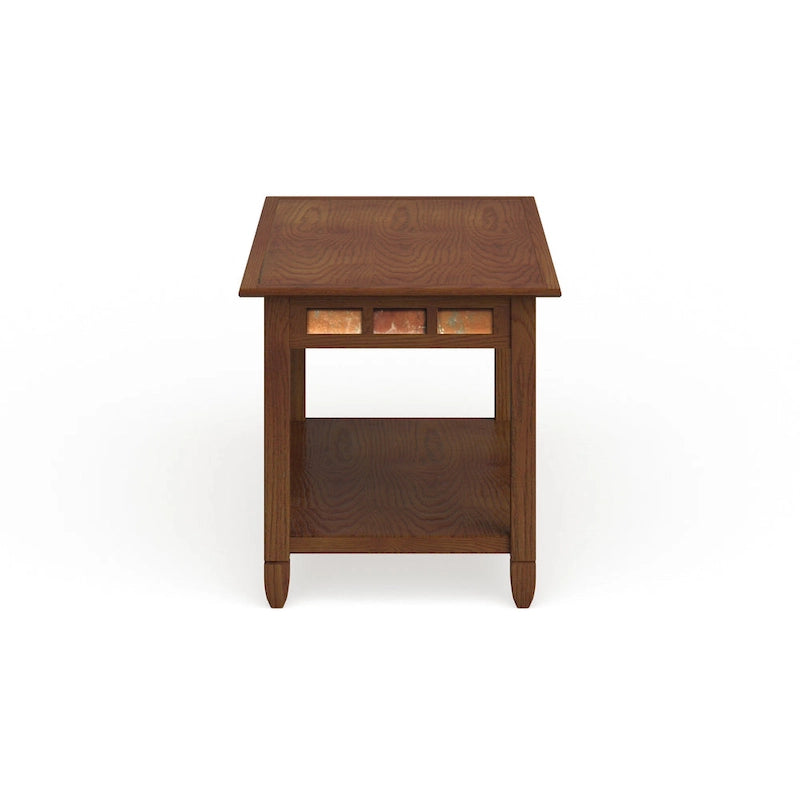 Table basse à une étagère Leick Home Rustic Slate