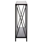 Console/Table basse avec cadre en fer et plateau Triamine