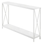 Console/Table basse avec cadre en fer et plateau Triamine