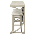 Farmhouse 3-Piece Counter Height Dining Table Set