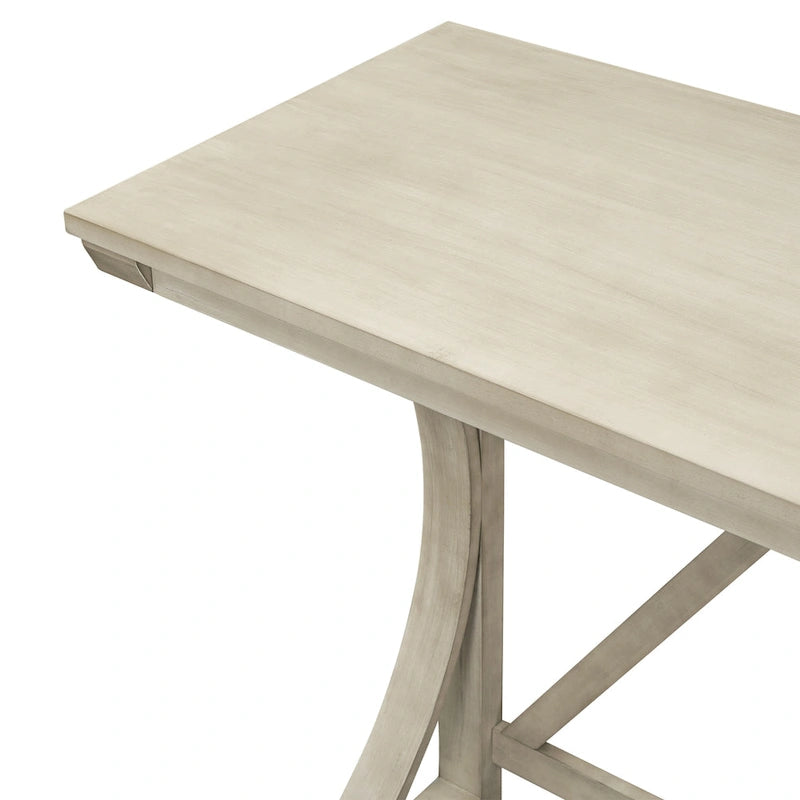 Farmhouse 3-Piece Counter Height Dining Table Set