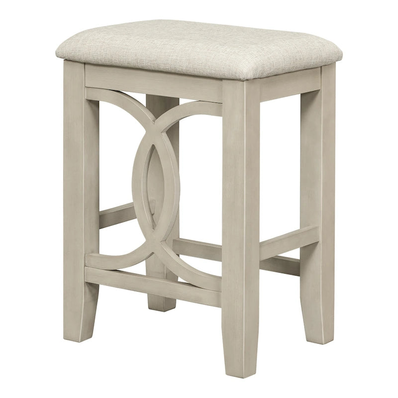Farmhouse 3-Piece Counter Height Dining Table Set