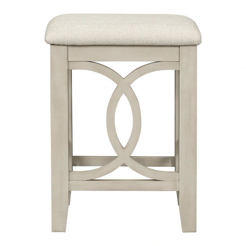 Farmhouse 3-Piece Counter Height Dining Table Set