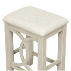 Farmhouse 3-Piece Counter Height Dining Table Set