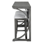 Farmhouse 3-Piece Counter Height Dining Table Set