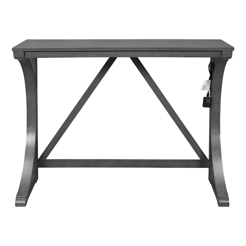 Farmhouse 3-Piece Counter Height Dining Table Set