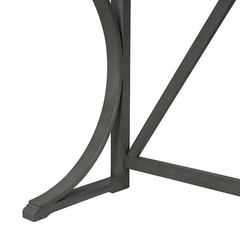 Farmhouse 3-Piece Counter Height Dining Table Set