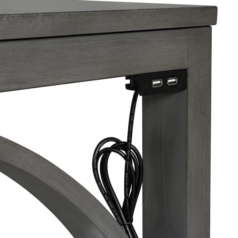 Farmhouse 3-Piece Counter Height Dining Table Set
