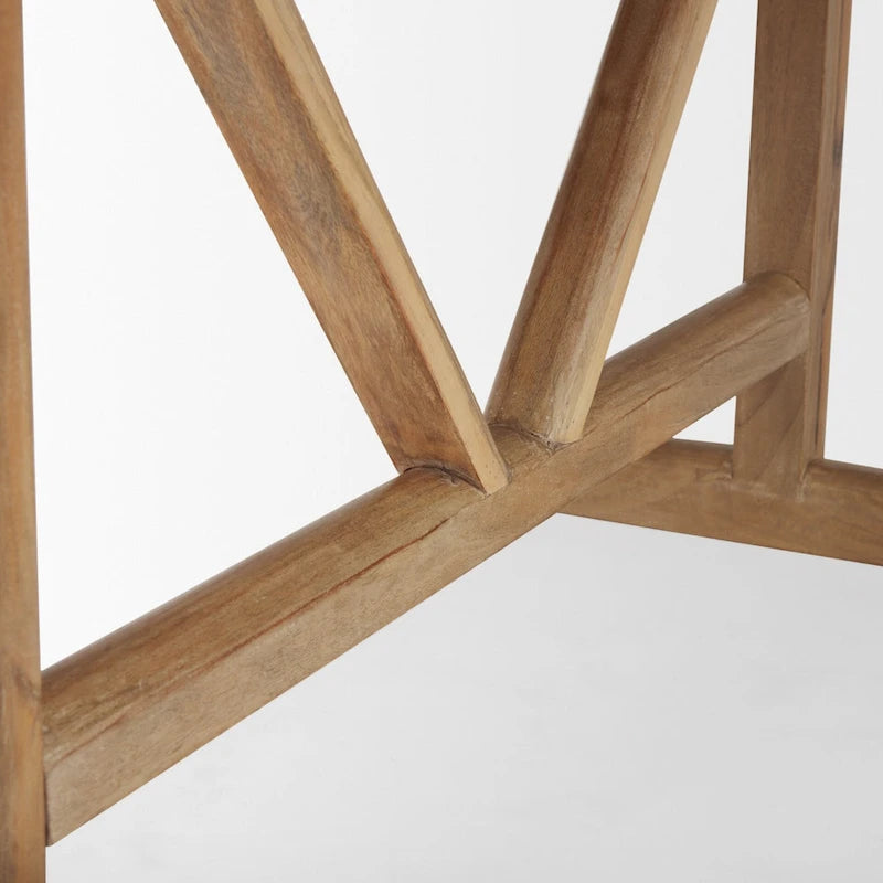 Table de salle à manger Viktor 84 en bois massif marron clair - 84L x 42l x 30H