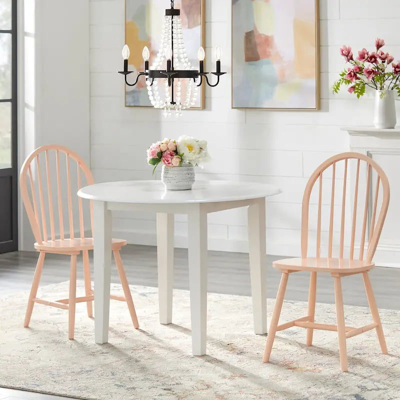 Simple Living Rollo Solid Wood 3-piece Drop-Leaf Dining Set