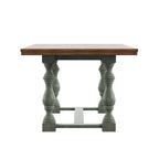 Table à manger en chêne Eleanor de 78 pouces avec piètement tréteau à pieds tournés par iNSPIRE Q Classic