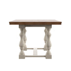 Table à manger en chêne Eleanor de 78 pouces avec piètement tréteau à pieds tournés par iNSPIRE Q Classic