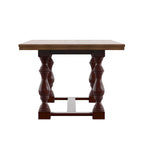 Table à manger en chêne Eleanor de 78 pouces avec piètement tréteau à pieds tournés par iNSPIRE Q Classic