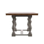 Table à manger en chêne Eleanor de 78 pouces avec piètement tréteau à pieds tournés par iNSPIRE Q Classic
