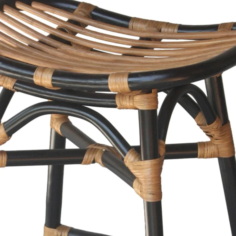 Tabouret de comptoir en rotin Damara