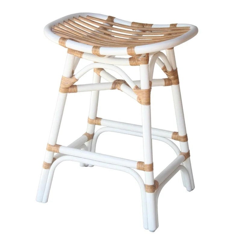 Tabouret de comptoir en rotin Damara