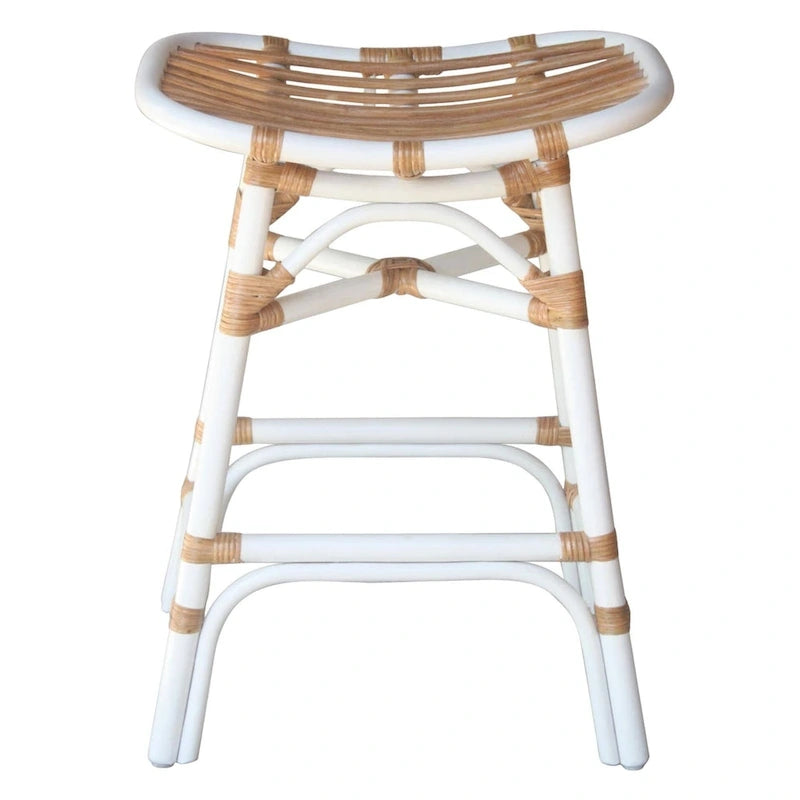 Tabouret de comptoir en rotin Damara