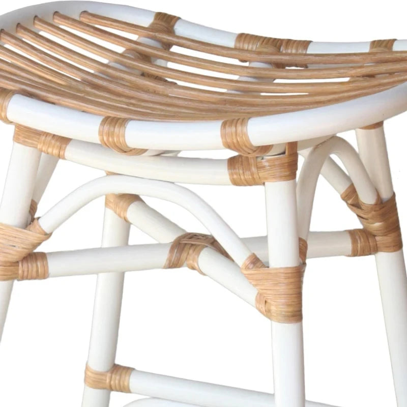 Tabouret de comptoir en rotin Damara