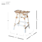 Tabouret de comptoir en rotin Damara