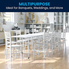 Kids Resin Stacking Chiavari Chairs for Formal Events (Set of 10)