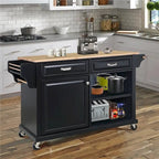 Kitchen Island Cart/Utility Storage Trolley with Storage Drawers