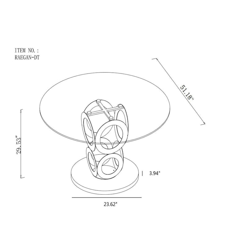 Somette Remi Round Dining Table