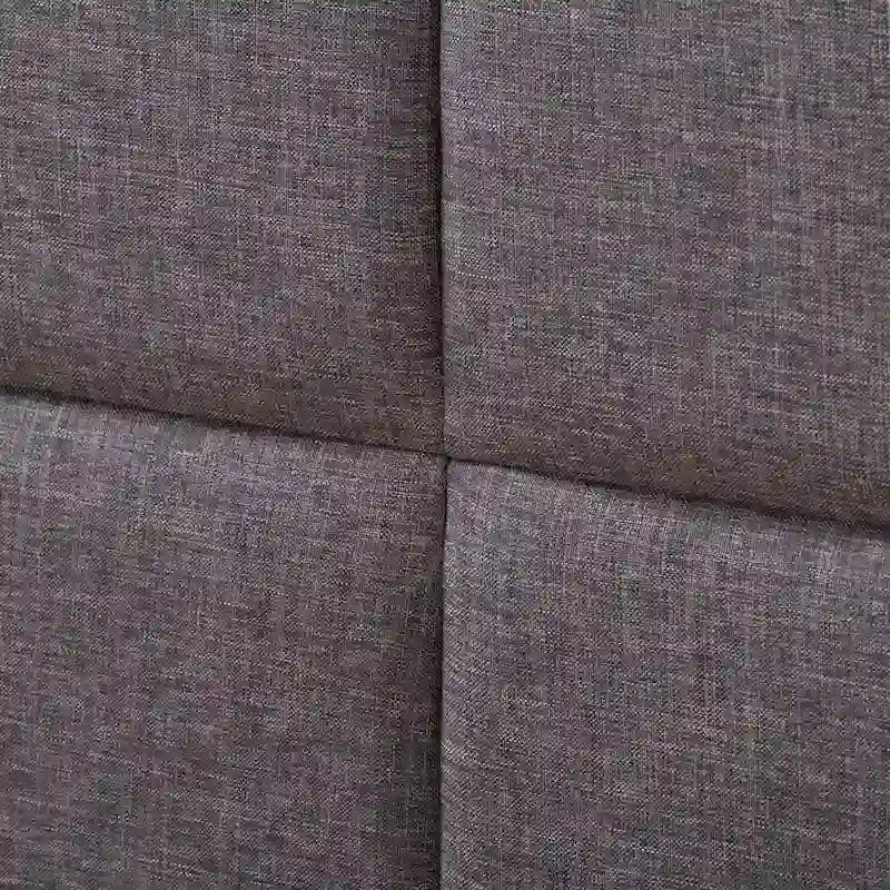 CorLiving Bellevue Dark Grey Upholstered Panel Bed, King
