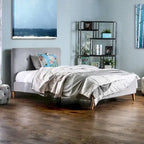 Furniture of America Celene Mid-century Modern Queen Fabric Platform Bed
