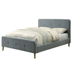 Furniture of America Celene Mid-century Modern Queen Fabric Platform Bed
