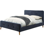 Furniture of America Celene Mid-century Modern Queen Fabric Platform Bed