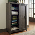 Thornwood Hills Rock Beaten Grey Sliding Door Chest