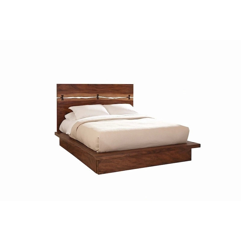 Ensemble de chambre à coucher 6 pièces Capistrano Noyer Fumée avec plateforme