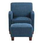 Aiden Chair & Ottoman with Espresso Legs