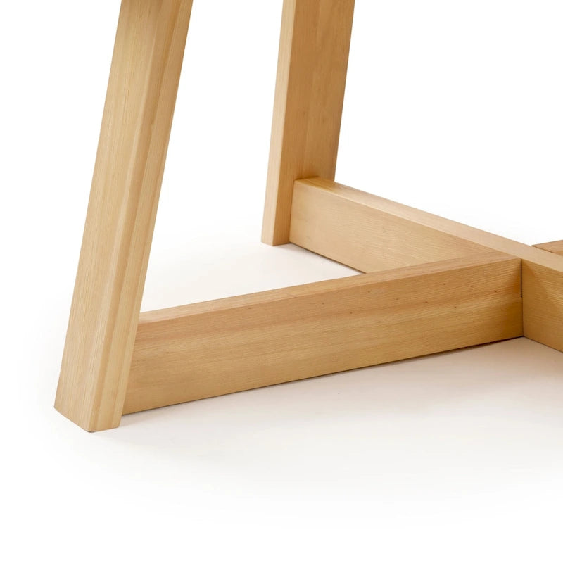 Table basse ronde classique en bois et poutre - 36