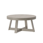 Table basse ronde classique en bois et poutre - 36