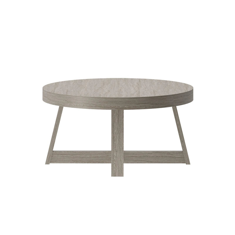 Table basse ronde classique en bois et poutre - 36