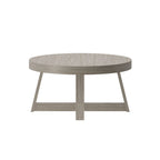 Table basse ronde classique en bois et poutre - 36