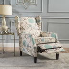 Wescott Wingback Pushback Recliner by Christopher Knight Home
