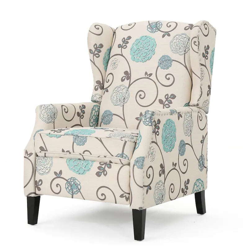 Wescott Wingback Pushback Recliner by Christopher Knight Home
