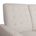 Denison Upholstered Loveseat Pushback Recliner by Christopher Knight Home