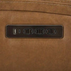Canapé inclinable électrique double en cuir Cooper - Camel