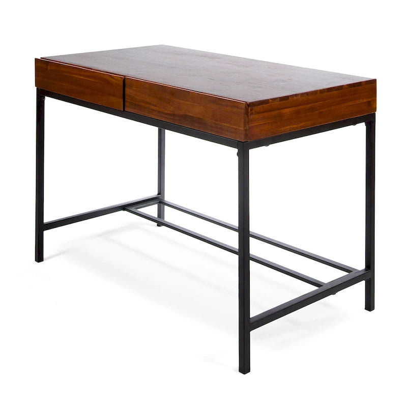 Ebany Industrial Acacia Wood Storage Desk by Christopher Knight Home
